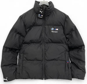 Chaqueta de esquí BMW Puma M Sport Racing negra invierno acolchada bombardero para hombre XL NUEVA NUEVA CON ETIQUETAS - Imagen 1 de 15