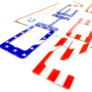 19-25 For Silverado 1500 USA Flag Tailgate Letters Sticker Decal Insert Emblems - Picture 1 of 4