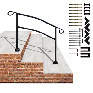 3-4 Steps Outdoor HandRails, Indoor Stair Railing Kit,Transitional Handrails ... - Picture 1 of 7