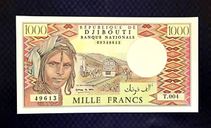 1988 DJIBOUTI - 1000 FRANCS - P#37 - UNC - MB3 - Picture 1 of 2