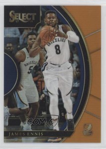 2017-18 Panini Select Concourse Orange Prizm /75 James Ennis #53