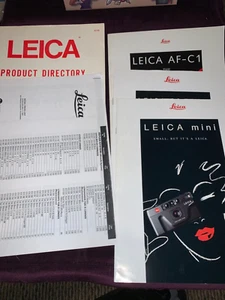 LEICA , Konvolut Vintage Prospekte & Produktverzeichnis & Preisliste - Bild 1 von 9