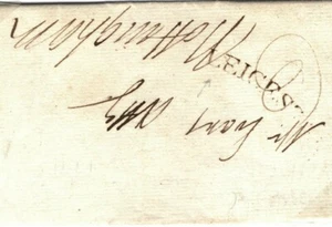 Estampilla de mano GB Leics cubierta Leicester CONVEXA Nottingham EL 1791 {samwells} ZA53 - Imagen 1 de 12