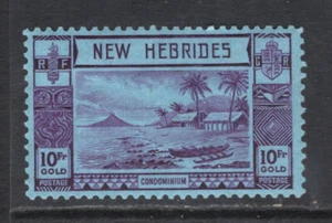 M16494 New Hebrides/Vanuatu-English Issues 1938 SG63 - 10Fr violet/blue. - Picture 1 of 1