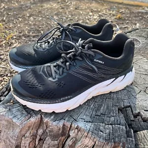Hoka One One Clifton 6 Women's Sz 6.5 Black Preloved - Picture 1 of 6
