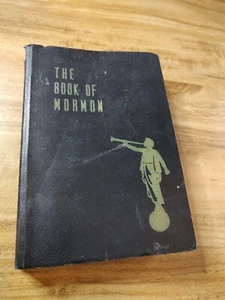 Vintage Old The Book Of Mormon Bonded Leather 1952 - Picture 1 of 9