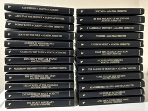 Agatha Christie Mystery Collection of HB Books Leatherettes 24 Different Novels - Picture 1 of 6