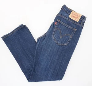 Levi's 752 Men's Jeans Pants W32 L29 32/29 Blue Dark Blue Stonewashed Stretch - Picture 1 of 7