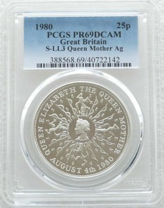 工場直送 金貨 銀貨 硬貨 シルバー ゴールド アンティークコイン 1980 Royal Mint Queen Mothers 80th Birthday Silver Proof Coin Pcgs Pr69 Dcam 新品 Sylvaniatownshippolice Com