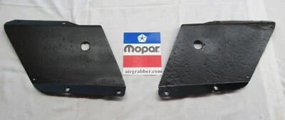 Restored 1971 1972 Dodge Charger front valance to fender steel splash shield set - Image 1 of 4