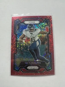 2023 Panini Prizm Red Sparkle Treylon Burks Tennessee Titans #291 - Picture 1 of 1