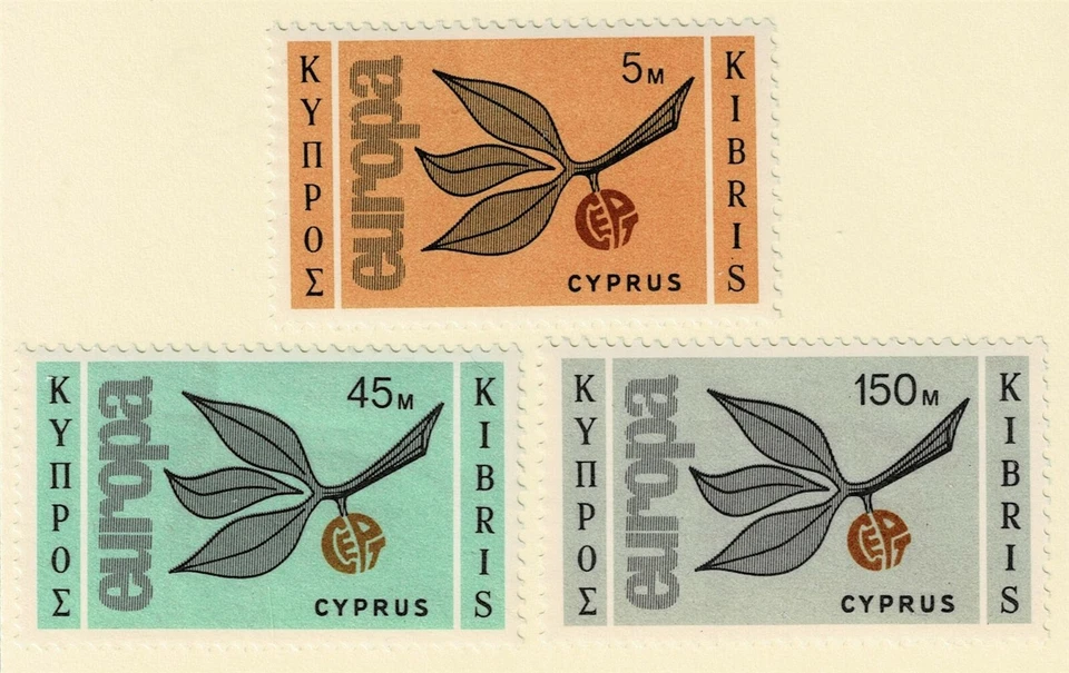 CYPRUS - 1965 EUROPA ISSUE - Sc#262/264 - MNH - E 2127 - Image 1 of 1