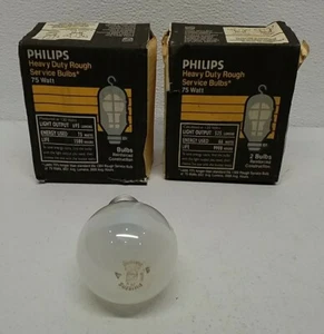 Philips 808586 75W Heavy Duty Rough Service Bulbs – Pack of 3 Work Light Bulbs - Picture 1 of 5