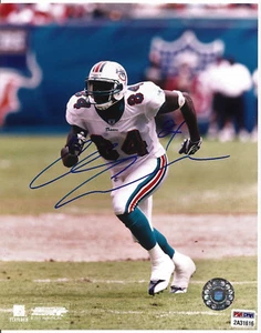 CHRIS CHAMBERS Miami Dolphins 8X10 Autographed Photo with PSA COA #2A31616 - Picture 1 of 3