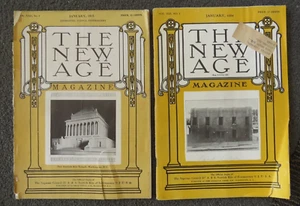 1915 e 1934 Antica rivista LA NEW AGE rito scozzese della MASSONERIA 33 gradi - Foto 1 di 3