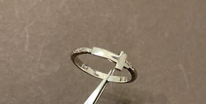 Silpada Sterling Silver R2292 Simplex Cross Band Ring 925 Sz: 9 - Picture 1 of 9