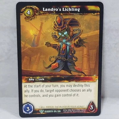 World Of Warcraft War Of The Elements Landro's Lichling 176/220 Uncommon Card - Image 1 of 2