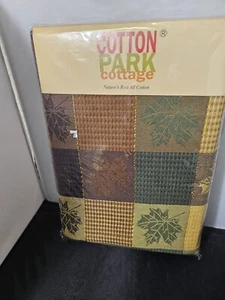 Fall Tablecloth 60”x100 Ashley Cooper Oblong Rectangle New Fenced Harvest Autumn - Picture 1 of 5