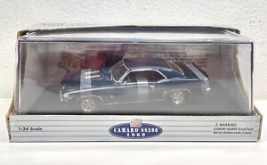 Classic Metal Works 1969 Chevy Camaro SS396 Dusk Blue 1:24 Diecast #10115 Sealed
