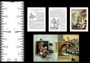 1:12 SCALE MINIATURE BOOK CINDERELLA 2 PRE 1900 DOLLHOUSE SCALE - Picture 1 of 1
