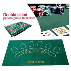 60x90cm Blackjack Roulette Casino Poker Tischdecke Filz Stoffbezug Matte - Bild 1 von 7
