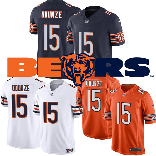 Chicago Bears #15 Rome Odunze Men's 2024 Vapor Stitched Jersey