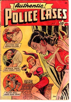Authentic Police Cases # 4 (GD- 1.8) GGA cover. 1948 - Image 1 of 4