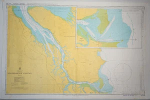 Hydrographic Navy Marine Chart Map "Hinchbrook Island" Australian 110x73cm 1990 - Picture 1 of 19
