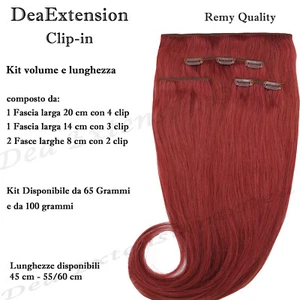 Extension Clip Echthaar Set Volumenbänder Länge 55-60 cm SEISETA Remy - Bild 1 von 45