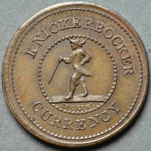 255/393a Patriotic Civil War Token "Knickerbocker Currency" - Picture 1 of 2