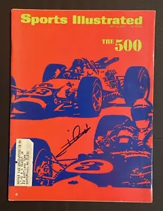 HOF Mario Andretti Firmato 1967 Auto Racing Sport Illustrato NASCAR Indy 500 - Foto 1 di 6