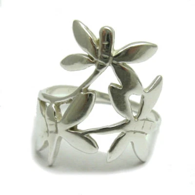 Genuine Stylish Sterling Silver Ring Solid 925 Dragonfly Hallmarked Handmade - Image 1 of 4