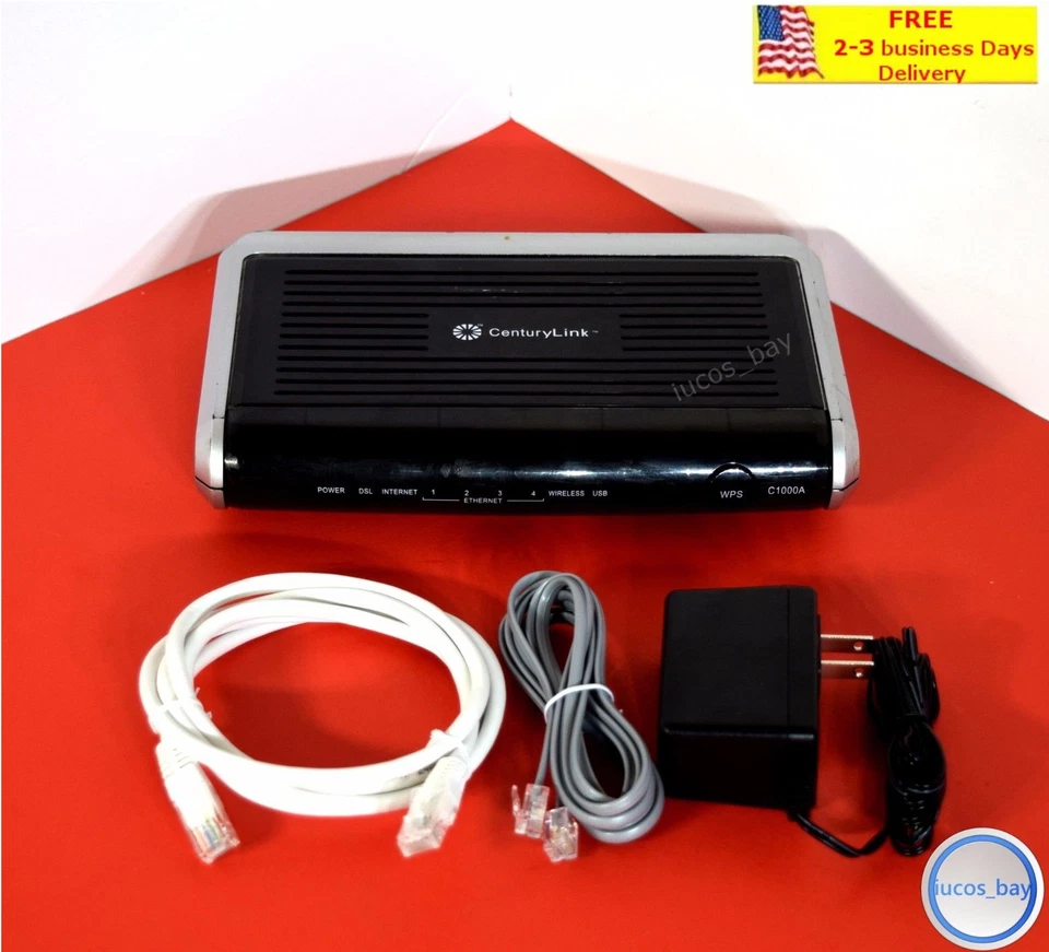 Actiontec CenturyLink C1000A 300 Mbps 4-Port Wireless N Router Gigabit Modem - Image 1 of 4