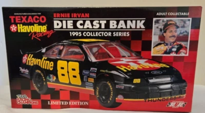 ERNIE IRVAN #88 HAVOLINE 1995 TEXACO RACING CHAMPIONS 1:24 DIECAST BANK NRFB! - Image 1 of 4