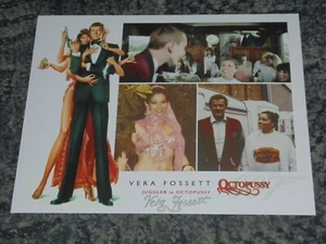 VERA FOSSETT - JAMES BOND OCTOPUSSY - FOTO FIRMADA 10x8. - Imagen 1 de 5