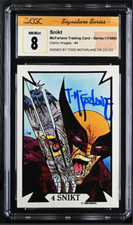 1989 Comic Images - McFarlane Signature SNIKT #4 🔥CGC 8 NM/Mint -WOLVERINE HULK