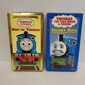2 vintage Thomas the Tank Engine VHS Tapes "Best of Thomas, and Cranky Bugs" - Picture 1 of 6