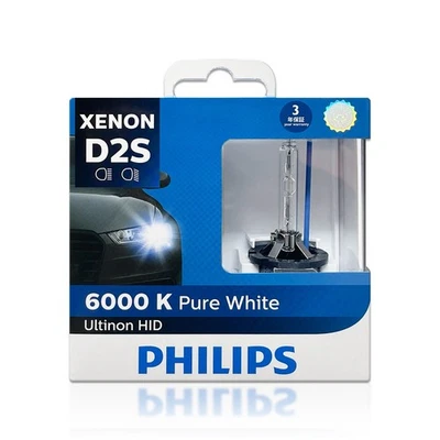Philips Ultinon D2S HID Xenon Headlight Bulbs 85122WXX2 35W 6000K - Pack of 2 - Image 1 of 4