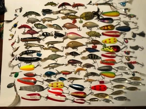 Riesiges Set Angelköder Köderstecker Gewichte Haken Löffel Spinner Barsch Bluegill A 8 - Bild 1 von 1