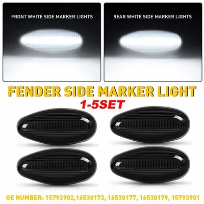 Для 1999-2014 GMC Sierra 2500HD 3500HD передний + задний светодиодный габаритный фонарь дымчатый - Изображение 1 из 4