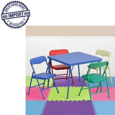 Складной стол и стул из 5 предметов для дома и детского сада - Изображение 1 из 4
