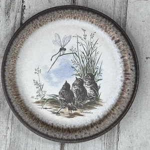 Vintage Silberdistel Collectible Birds And Dragonfly Plate - Picture 1 of 8