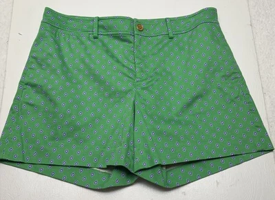 Pantalones Cortos Lauren Ralph Lauren Verde Paisley Lágrima Gota Rosa Informales Para Mujer Talla 8” Foto 1 de 4