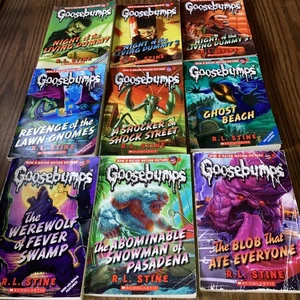 Goosebumps R L Stine Scholastic Books Lot Of 9 Vtg 1993-1998 Flappy Gnomes Blob - Imagen 1 de 6