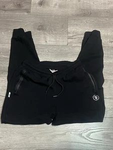 Aape By A Bathing Ape Bape Black Sweatpants Embroidered Size 2XL - Picture 1 of 8