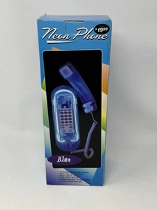 New East West Distribution Comp 2004 Neon Light Up Phone Blue Open Box - Picture 1 of 11