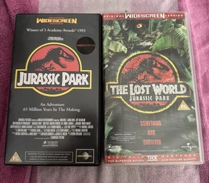 Jurassic Park / Jurassic Park & The Lost World VHS Widescreen - Picture 1 of 3