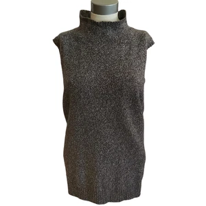 ELLEN TRACY cashmere knit pullover sleeveless sweater vest in truffle Sz 3X NEW - Picture 1 of 6