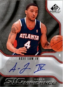 2009-10 SP Game Used SIGnificance #SAL Acie Law Auto - BSK - Picture 1 of 2