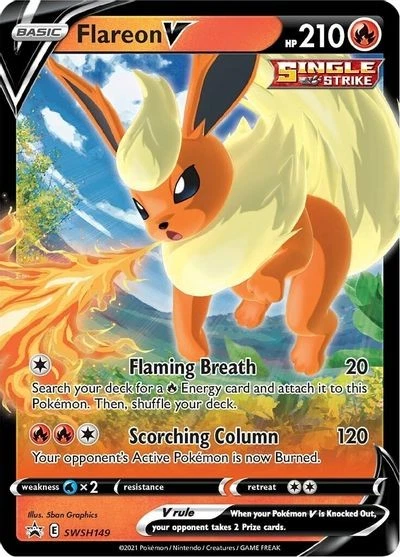 UR-01 Holo Flareon V SWSH149 Promo SWSH: Sword & Shield Promo Cards - Image 1 of 1